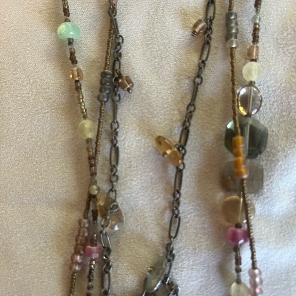 Silpada multi-strand precious stones and beads necklace - Picture 3 of 3